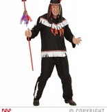 Indianen kostuum man zwart