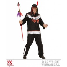 Indianen kostuum man zwart