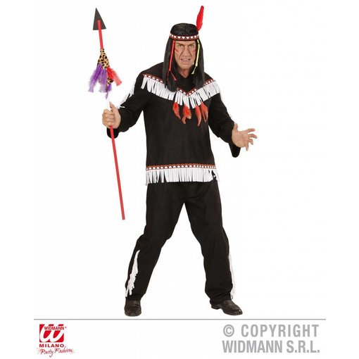 Indianen kostuum man zwart