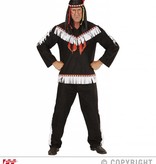 Indianen kostuum man zwart