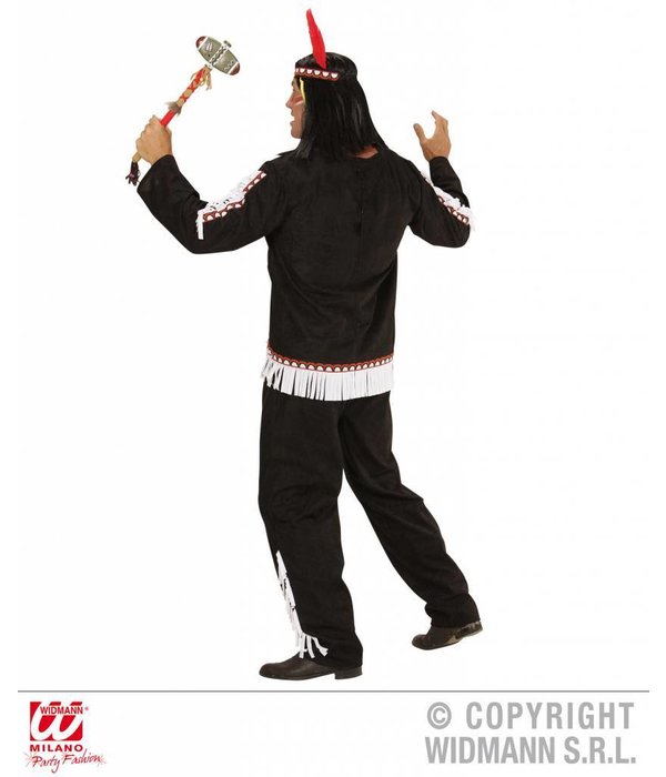Indianen kostuum man zwart