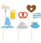 Photo Booth Set Oktoberfest - 10 Stuks