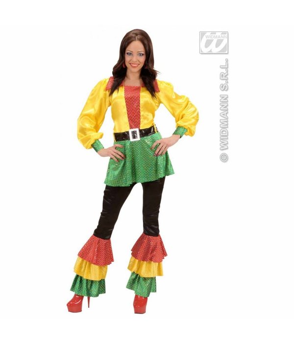 Shirt Pailletten Satijn 3-Kleuren Vrouw