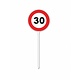 12 coctailprikkers verkeersbord 30 jaar