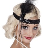 Hoofdband Flapper zwart