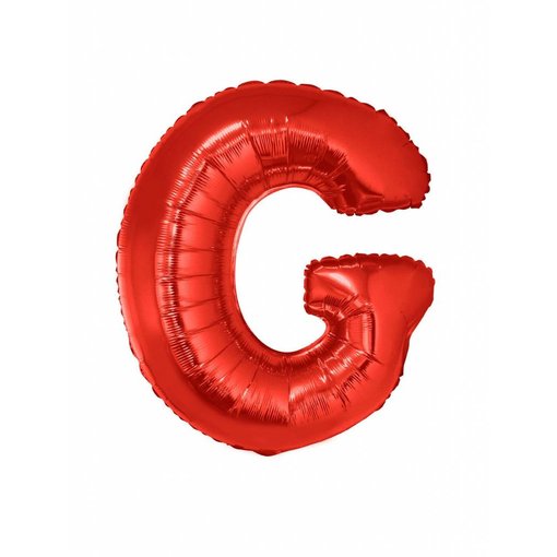 Folieballon Rood Letter 'G' groot
