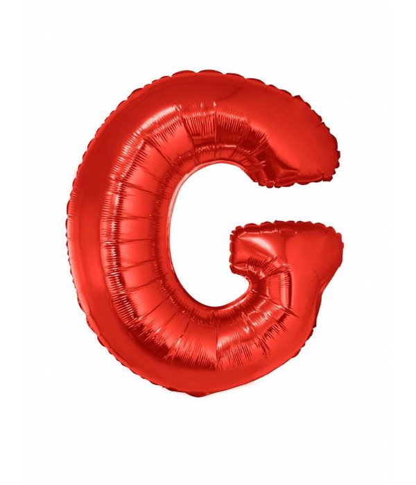 Folieballon Rood Letter 'G' groot