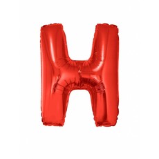 Folieballon Rood Letter 'H' groot