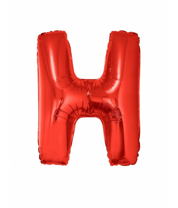 Folieballon Rood Letter 'H' groot