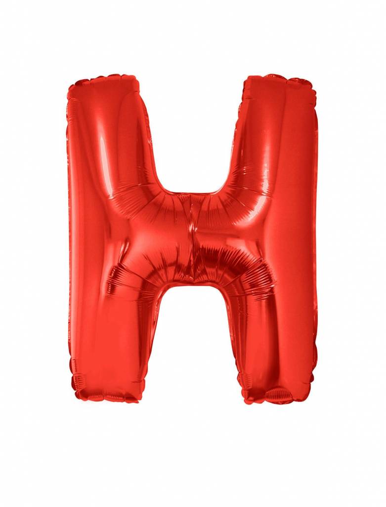 Folieballon Rood Letter &apos;H&apos; groot afbeelding
