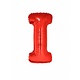 Folieballon Rood Letter 'I' groot