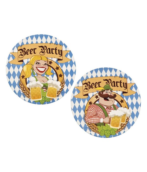 Set 10 Bierviltjes 'Beer Party'