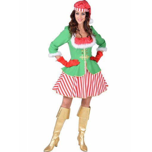 Kerstelf Kostuum Vrouw
