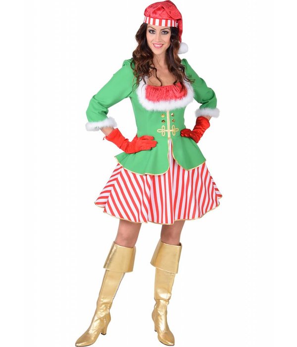 Kerstelf Kostuum Vrouw