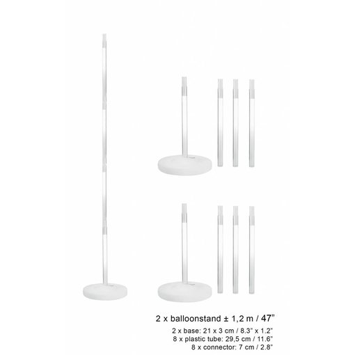 Ballonpilaren set - tot 240 cm hoog