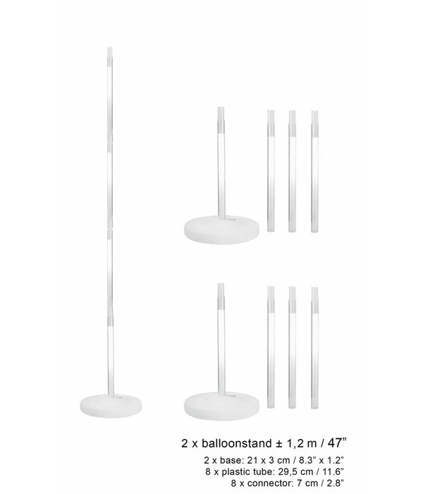 Ballonpilaren set - tot 240 cm hoog