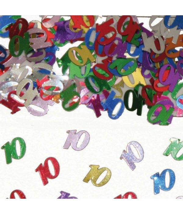 Tafeldecoratie / sierconfetti nummer 10