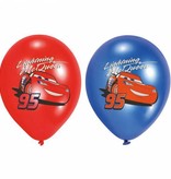 Cars Ballonnen Versiering 28cm 6 stuks