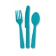 18 stuks Caribbean Teal bestek assorti