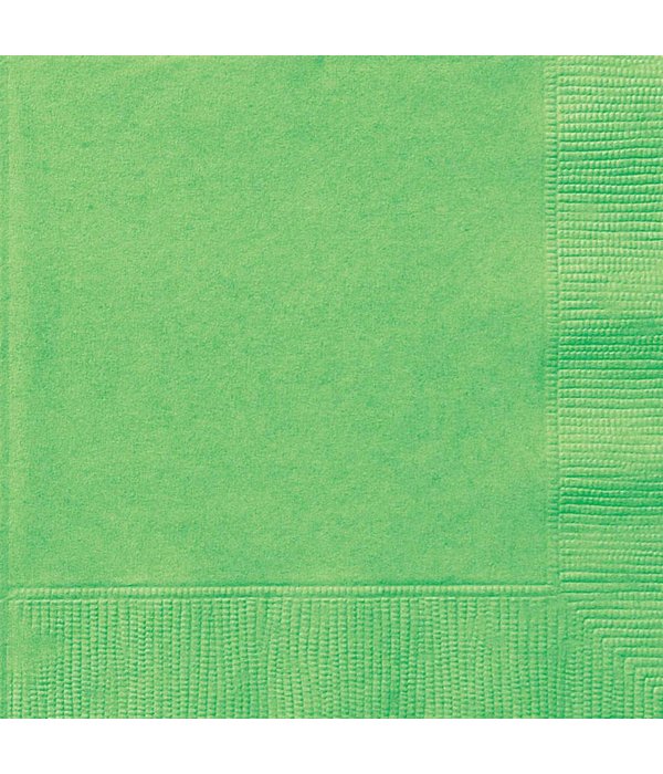 Lime Groen servetten 20 stuks