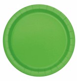 Feestborden Lime groen 23cm