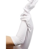 Handschoenen lang wit 52cm