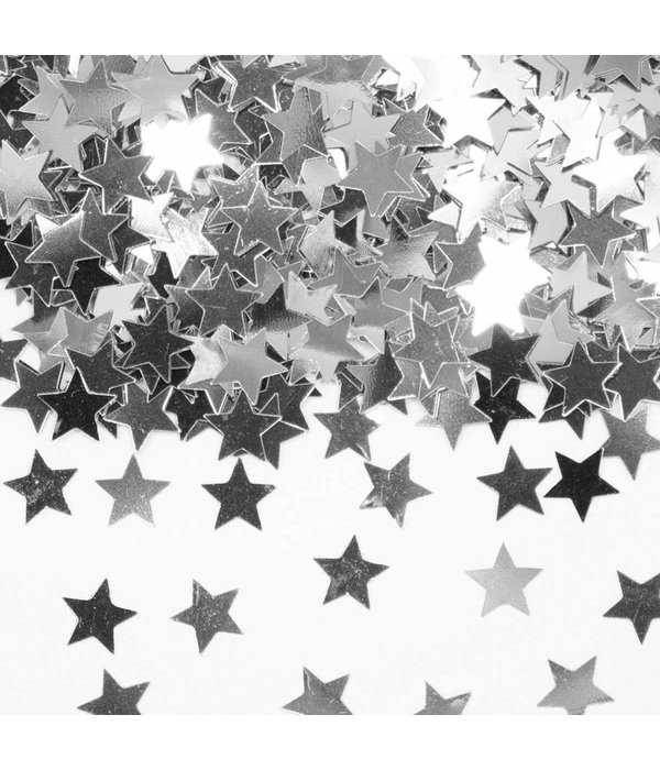 Tafeldecoratie / sierconfetti ster zilver