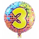 3 jaar Birthday Blocks folieballon - 43 cm