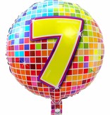 7 jaar Birthday Blocks folieballon - 43 cm