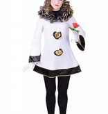 Deftige Pierrot Dame kostuum