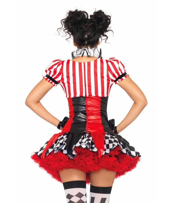 Sexy Harlequin Clown Kostuum