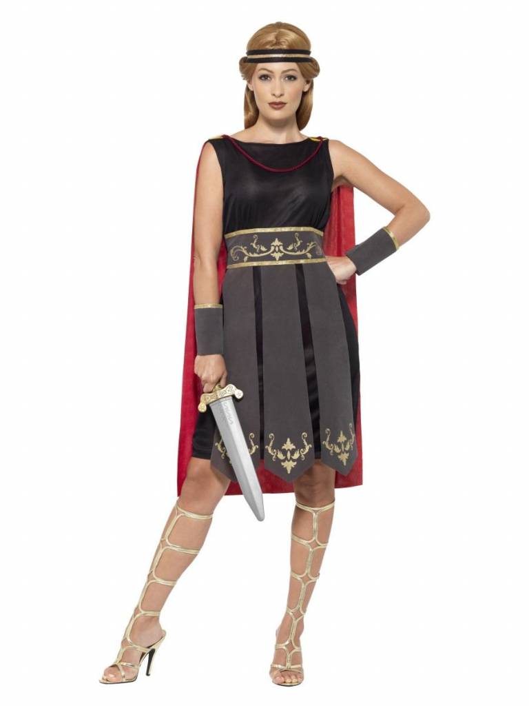 Gladiator Romeinen kostuum vrouw afbeelding