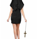 Sexy Nonnenpakje wit/zwart Petronella