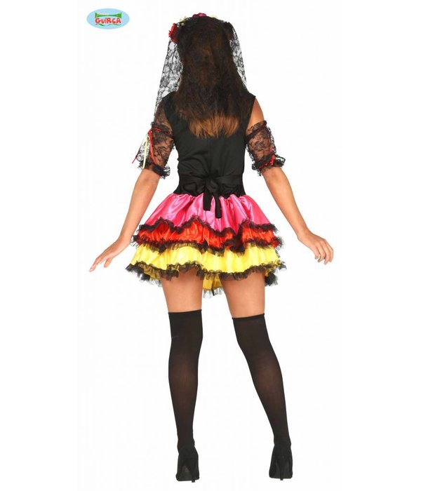 Kleurrijk Skeletten Jurkje Cathrina