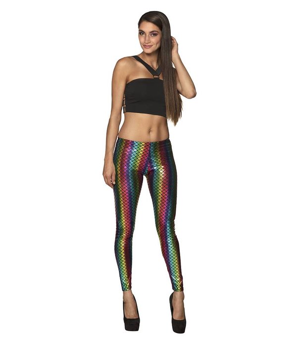 Legging Regenboog zeemeermin stretch