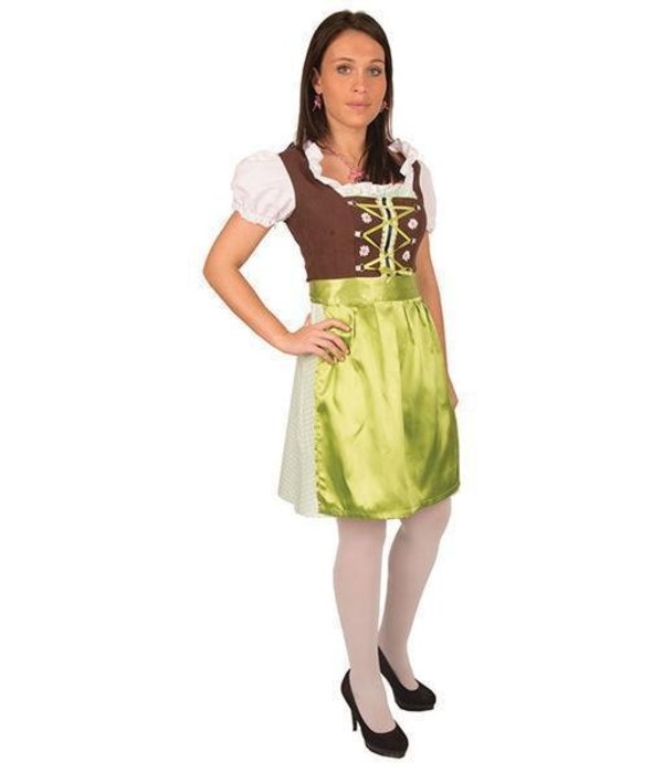 Jurk Tirol groen/bruin