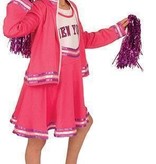 Cheerleader kostuum kind roze
