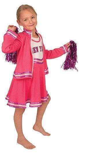 Cheerleader kostuum kind roze