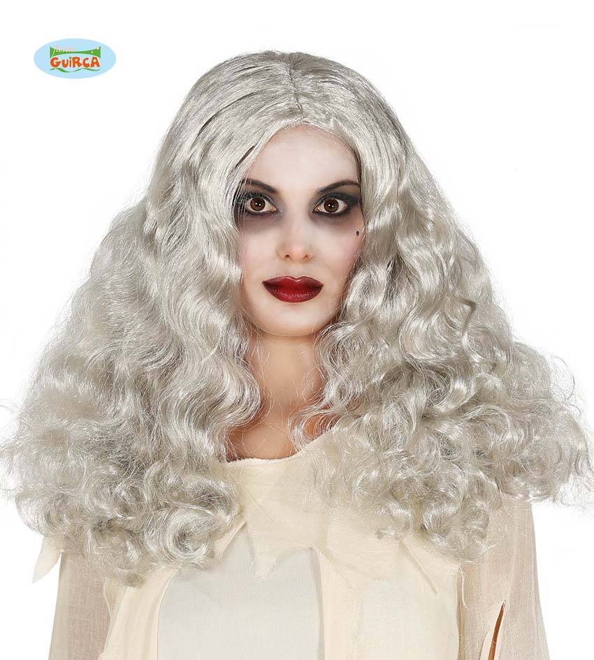 Zilver Pruik Bobby Halloween afbeelding
