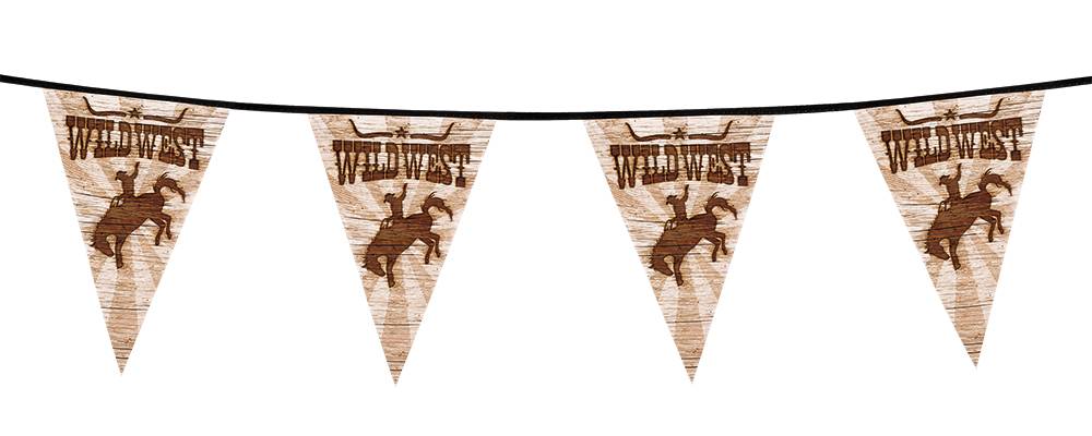 Vlaggenlijn 'Wild West' (6 m)