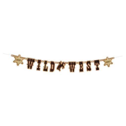 Letterbanner Wild West 110cm