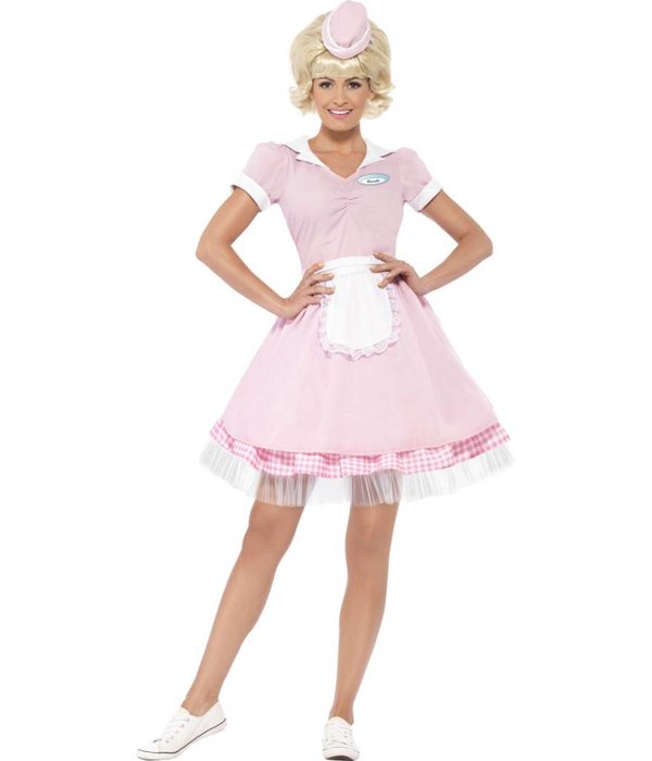 Jaren 50 Diner girl kostuum