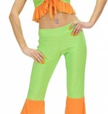 Groen-oranje samba top en broek