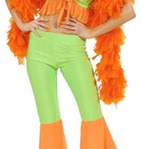 Groen-oranje samba top en broek