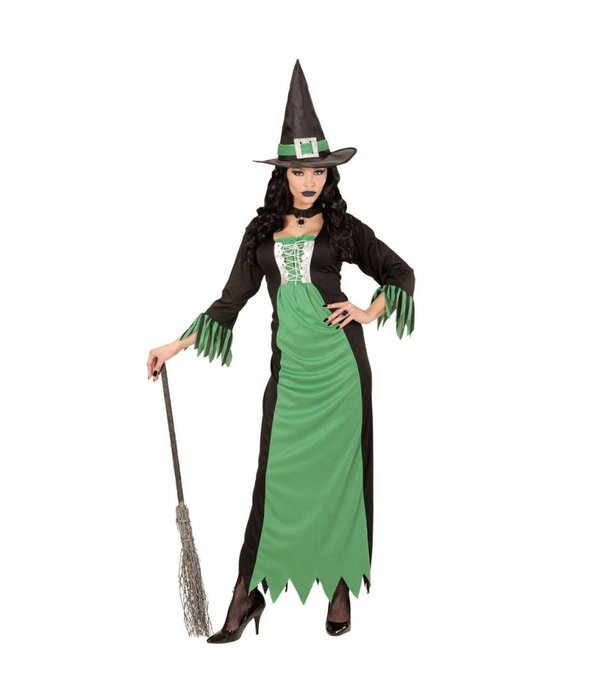 Groene Heks Vrouw Kostuum
