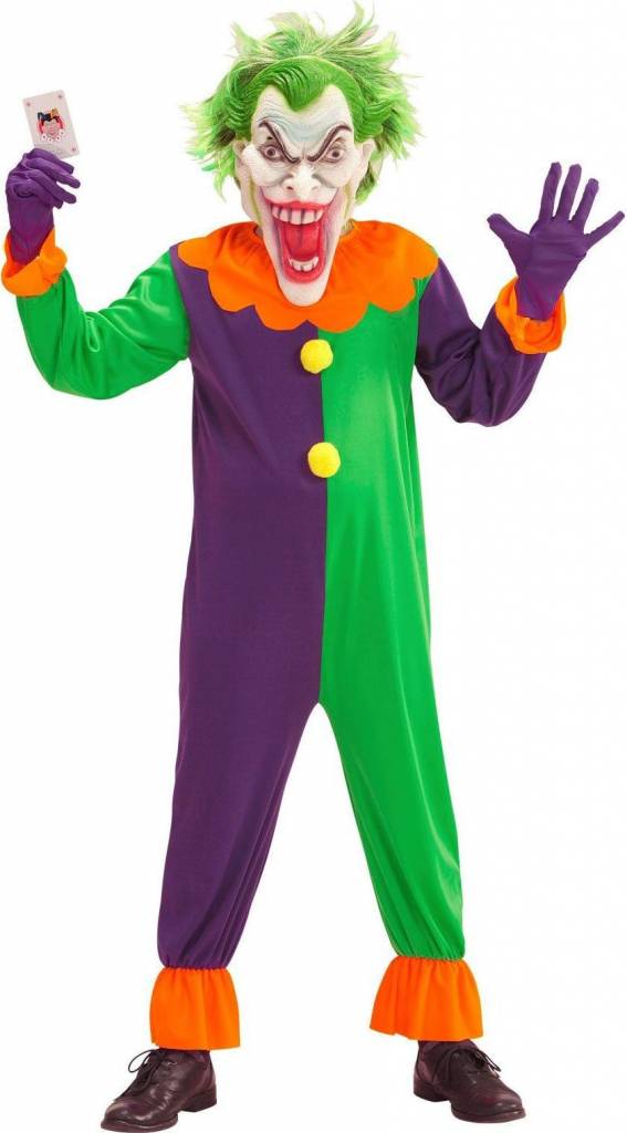 Jumpsuit Duivel Clown kind Joker afbeelding