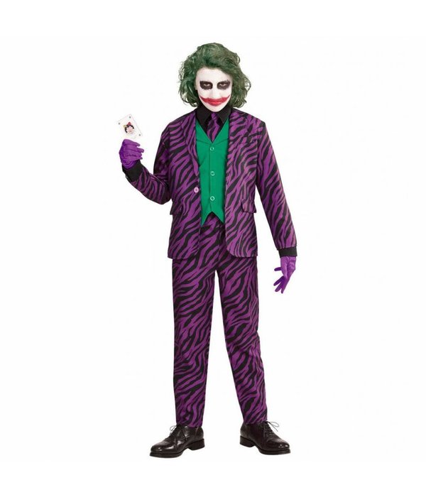 Paars Classy Joker Jongen Kostuum