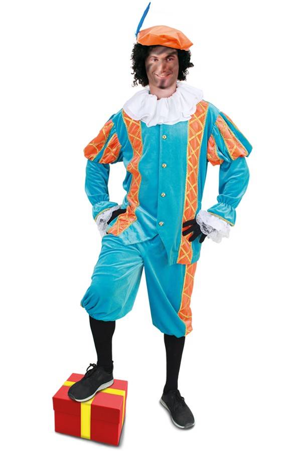 Pietenpak Amando turquoise/oranje luxe