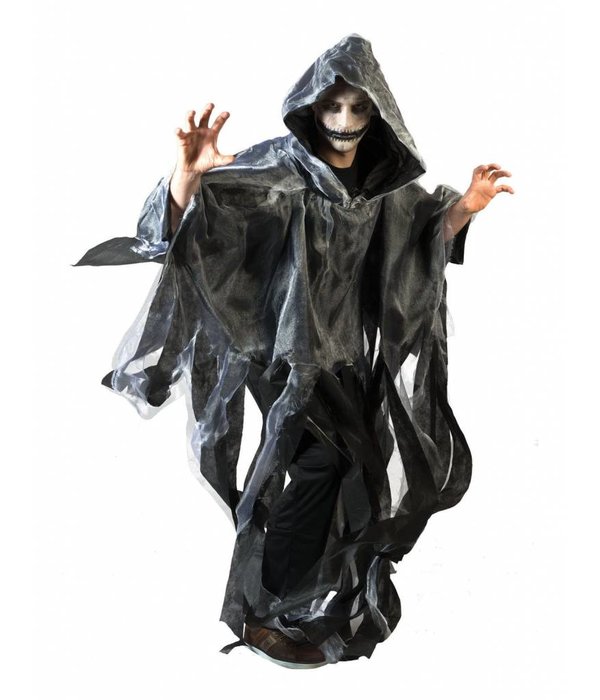 Grafschender cape grijs volwassenen