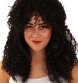 Pruik rock zwart Renzo